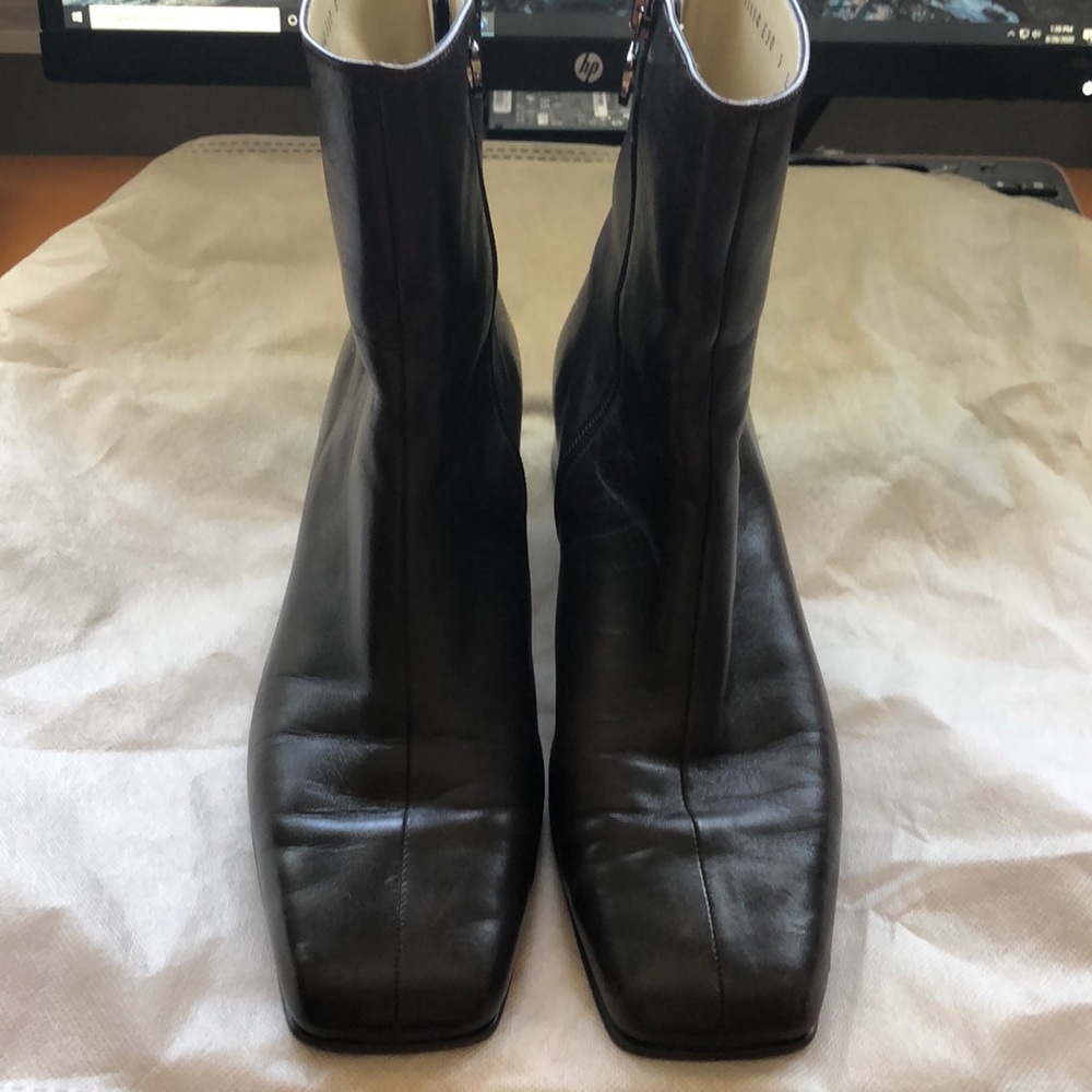 Salvatore Ferragamo brown leather boots